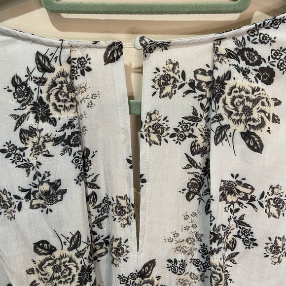 Umgee Embroidered Mini Swing Dress Blue Floral‎ Bohemian Gypsy Cottagecore sz S - Picture 8 of 9